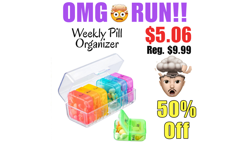 Weekly Pill Organizer Only $5.06 Shipped on Amazon (Regularly $9.99)