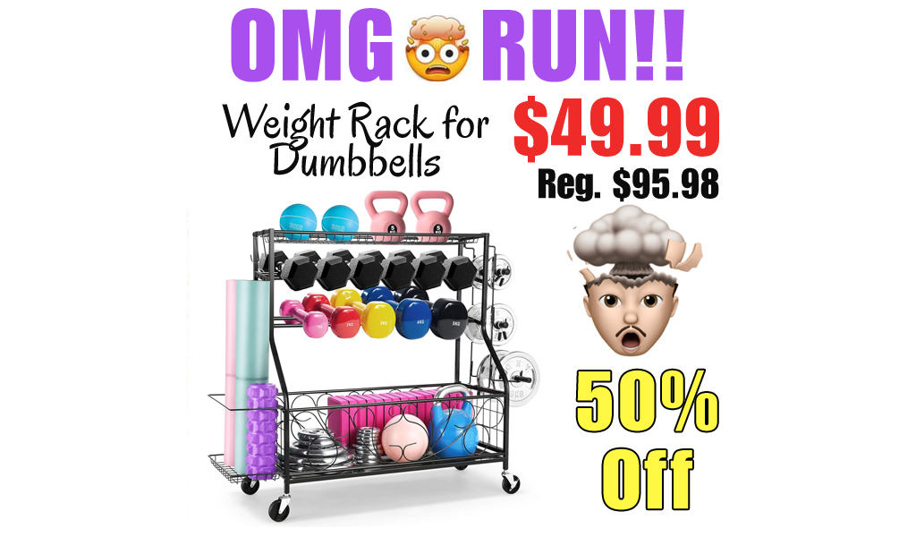 Weight Rack for Dumbbells Only $49.99 Shipped on Amazon (Regularly $95.98)