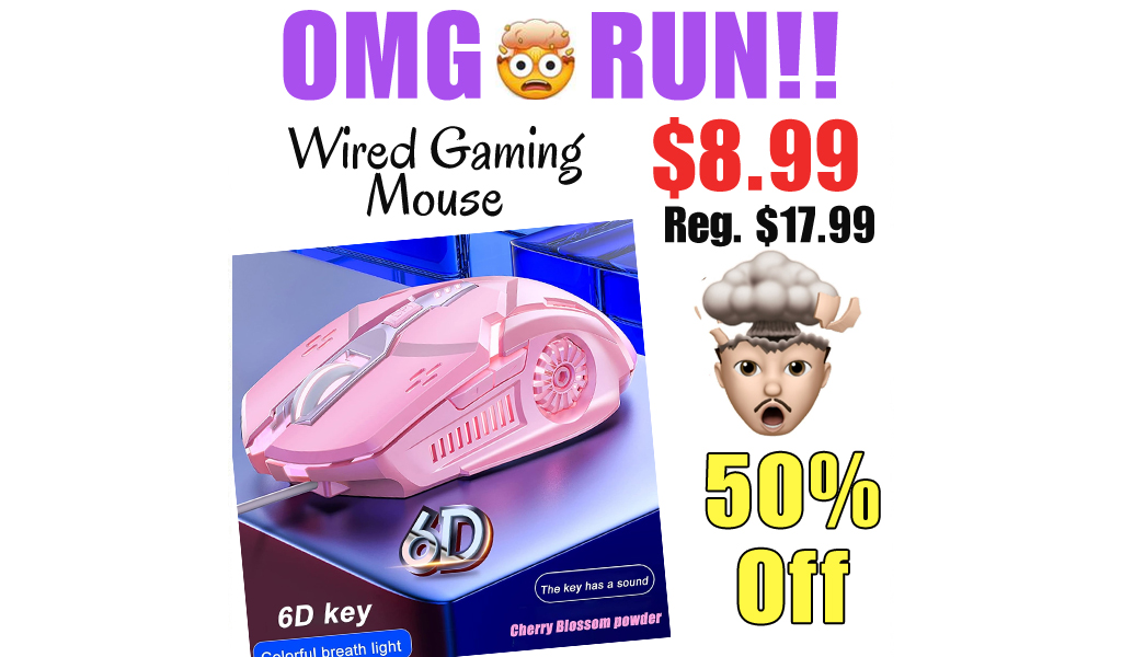 Wired Gaming Mouse Only $10.56 Shipped on Amazon (Regularly $17.99)