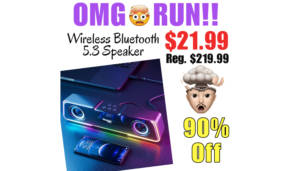 Wireless Bluetooth 5.3 Speaker Only $21.99 Shipped on Amazon (Regularly $219.99)