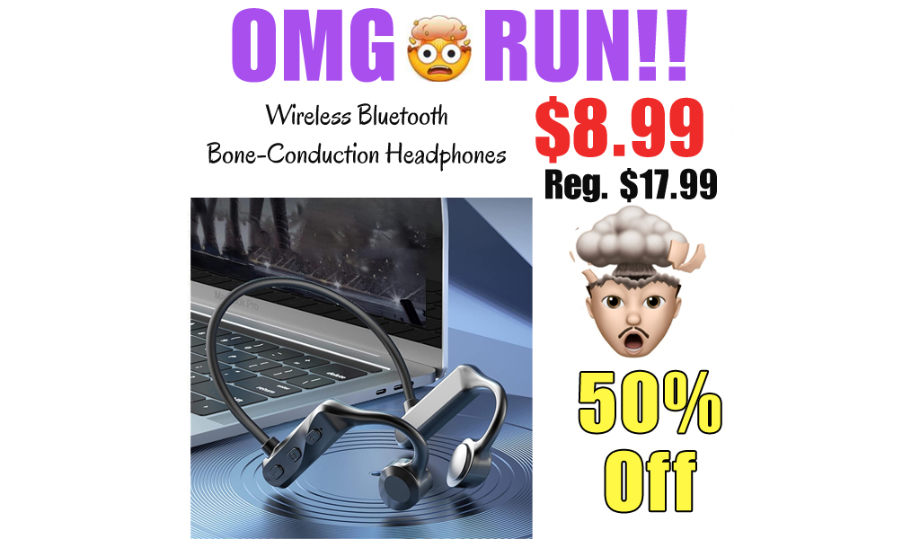 Wireless Bluetooth Bone-Conduction Headphones Only $10.56 Shipped on Amazon (Regularly $17.99)