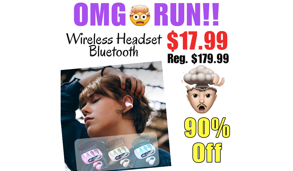 Wireless Headset Bluetooth Only $17.99 Shipped on Amazon (Regularly $179.99)