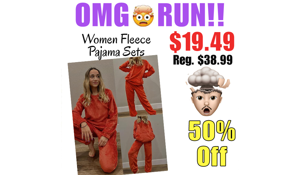 Women Fleece Pajama Sets Only $19.49 Shipped on Amazon (Regularly $38.99)