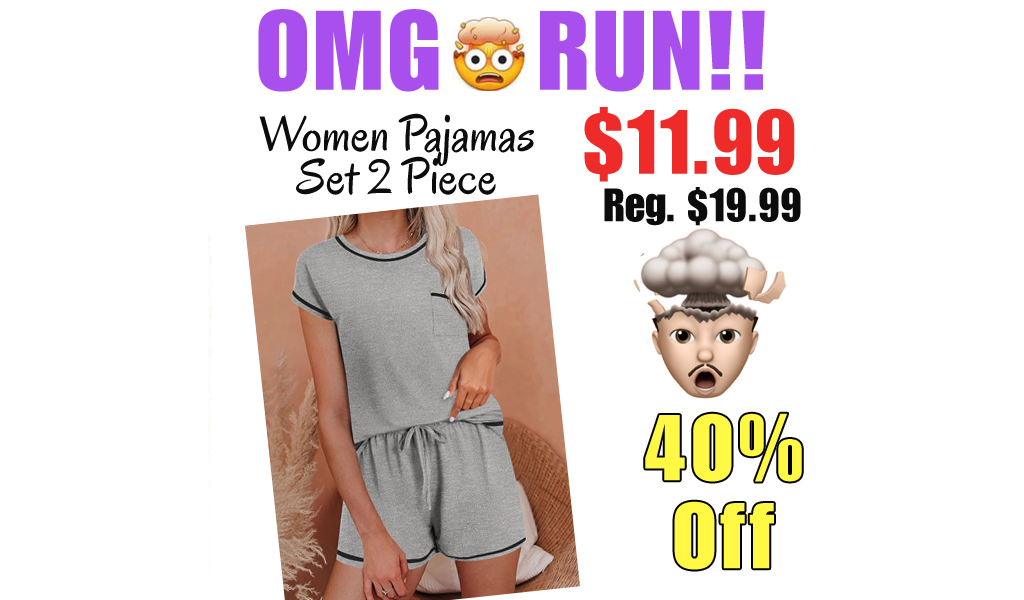 Women Pajamas Set 2 Piece Only $11.99 Shipped on Amazon (Regularly $19.99)