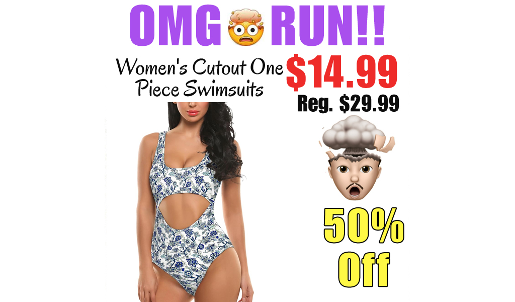 Women's Cutout One Piece Swimsuits Only $14.99 Shipped on Amazon (Regularly $29.99)