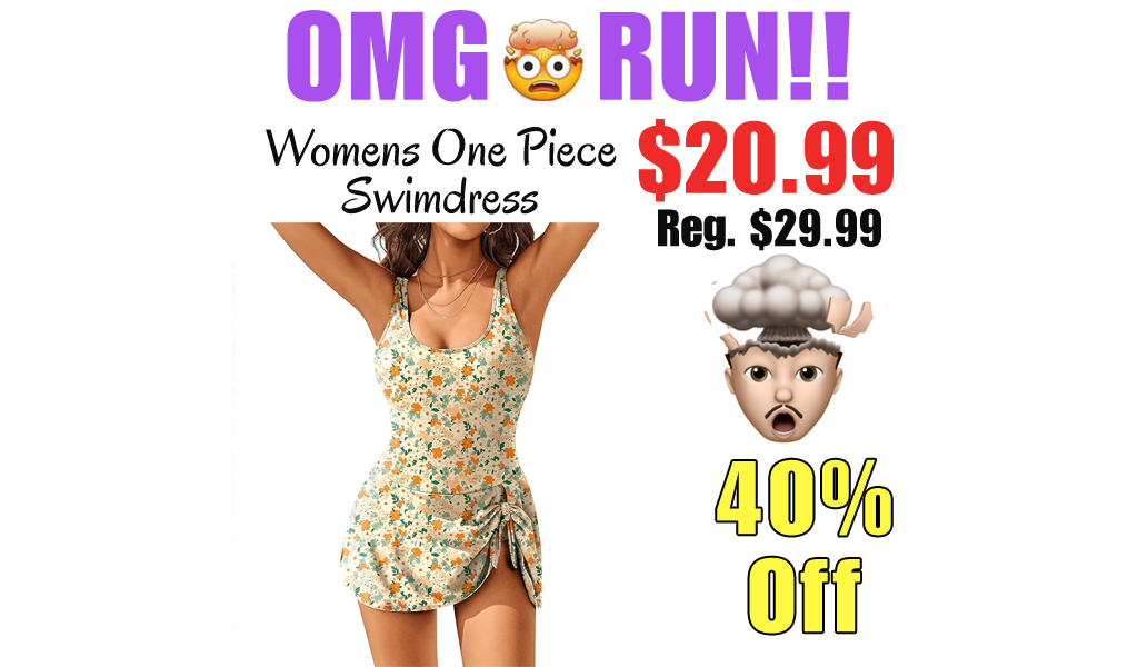 Womens One Piece Swimdress Only $20.99 Shipped on Amazon (Regularly $29.99)