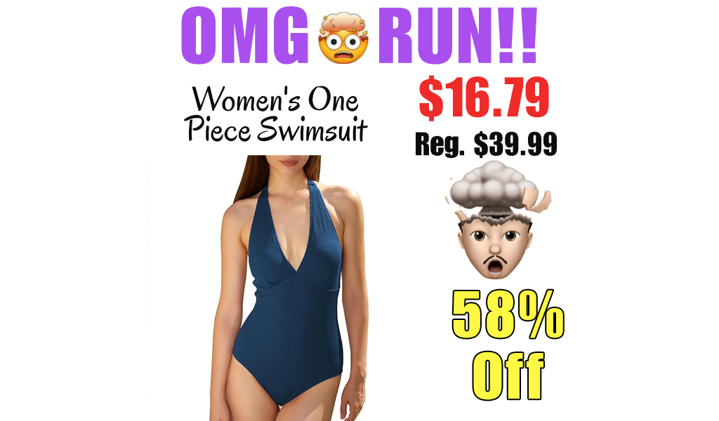 Women's One Piece Swimsuit Only $16.79 Shipped on Amazon (Regularly $39.99)