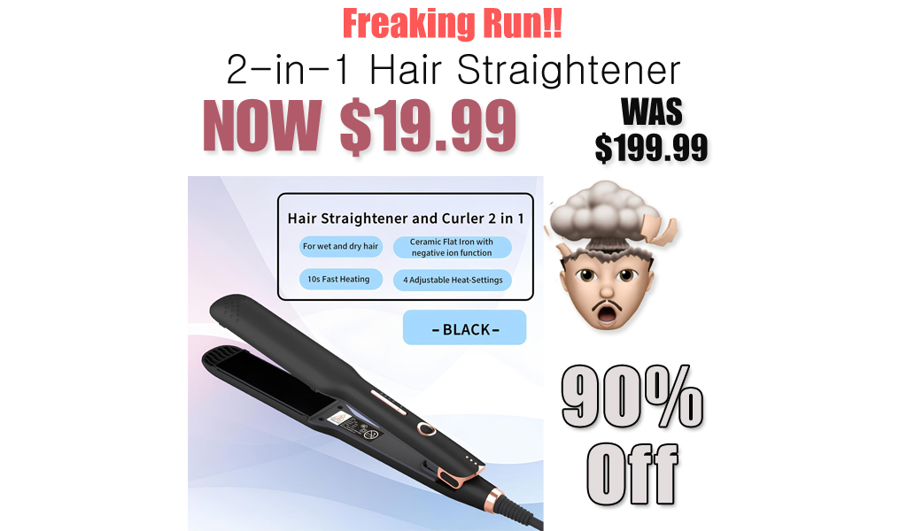 2-in-1 Hair Straightener Only $19.99 Shipped on Amazon (Regularly $199.99)