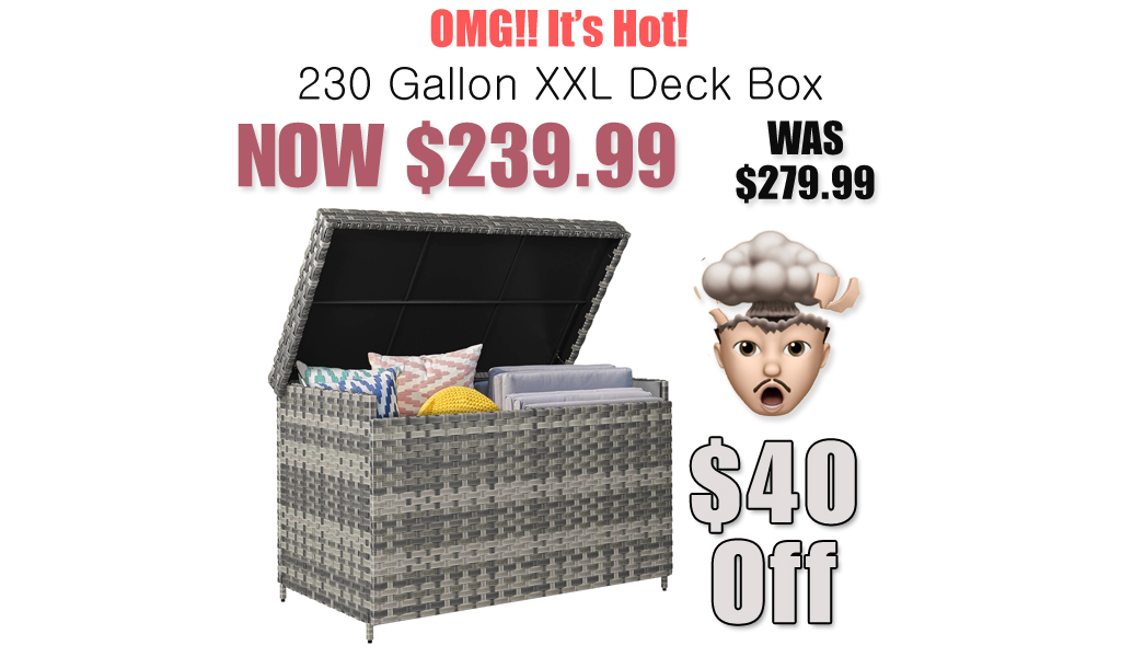 230 Gallon XXL Deck Box Just $239.99 on Amazon (Reg. $279.99)