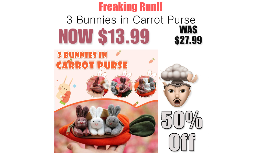 3 Bunnies in Carrot Purse Only $13.99 Shipped on Amazon (Regularly $27.99)