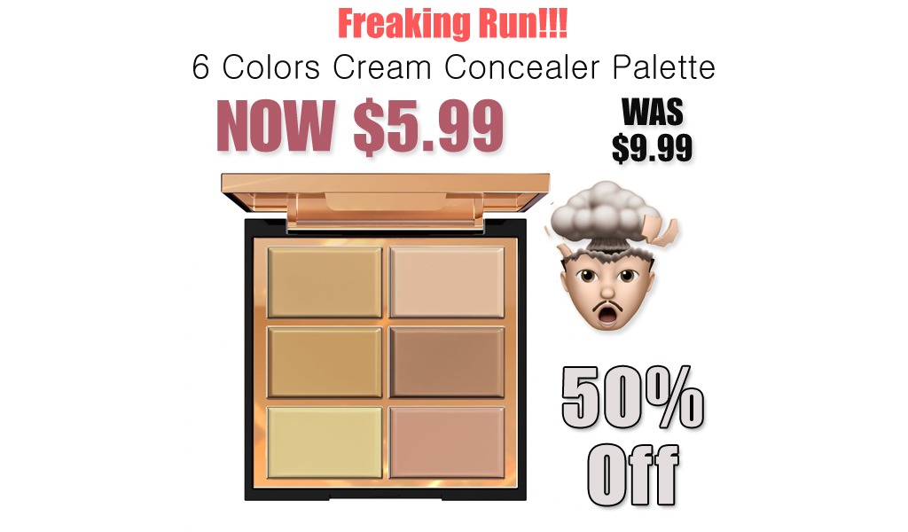 6 Colors Cream Concealer Palette Just $5.99 on Amazon (Reg. $9.99)