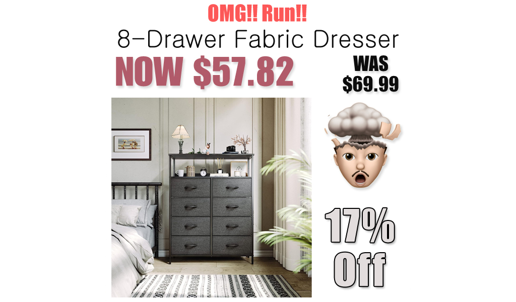 8-Drawer Fabric Dresser Just $57.82 on Amazon (Reg. $69.99)