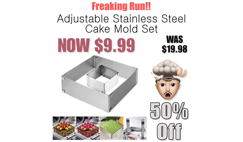 Adjustable Stainless Steel Cake Mold Set Only $9.99 Shipped on Amazon (Regularly $19.98)