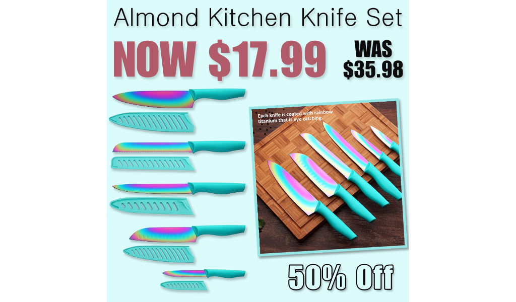 Almond Kitchen Knife Set Only $17.99 Shipped on Amazon (Regularly $35.98)