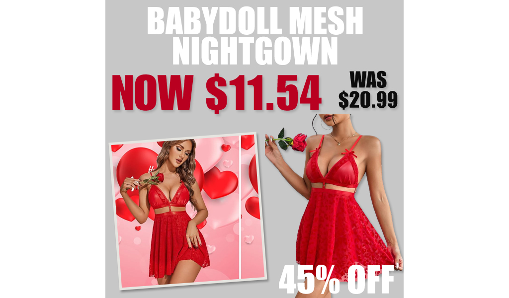 Babydoll Mesh Nightgown Only $11.54 Shipped on Amazon (Regularly $20.99)