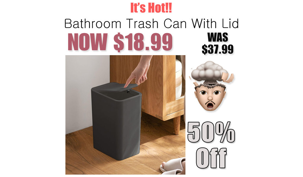 Bathroom Trash Can With Lid Just $18.99 on Amazon (Reg. $37.99)