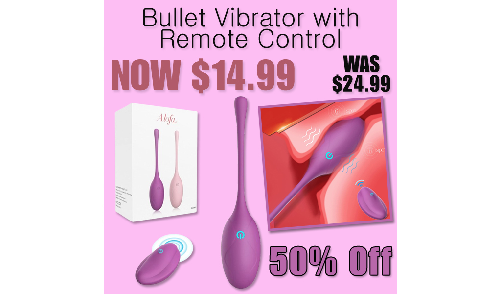 Bullet Vibrator with Remote Control Only $14.99 Shipped on Amazon (Regularly $24.99)