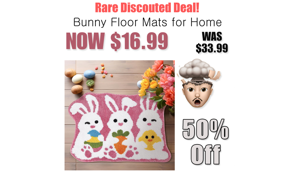 Bunny Floor Mats for Home Only $16.99 Shipped on Amazon (Regularly $33.99)