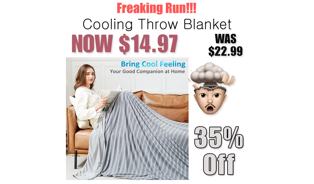 Cooling Throw Blanket Just $14.97 on Amazon (Reg. $22.99)