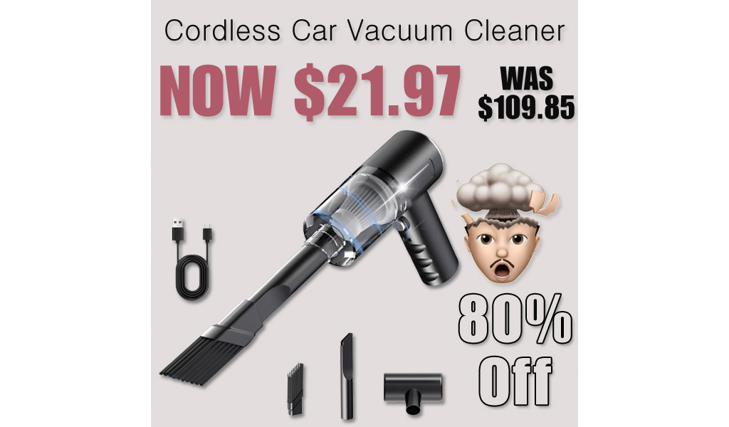 Cordless Car Vacuum Cleaner Only $21.97 Shipped on Amazon (Regularly $109.85)