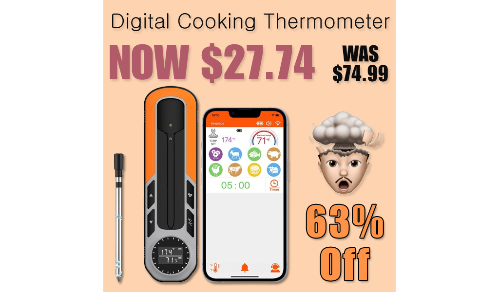 Digital Cooking Thermometer Only $27.74 Shipped on Amazon (Regularly $74.99)