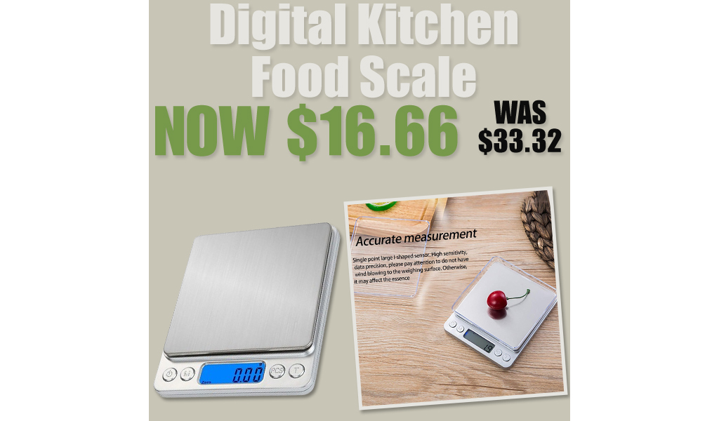 Digital Kitchen Food Scale Only $16.66 Shipped on Amazon (Regularly $33.32)