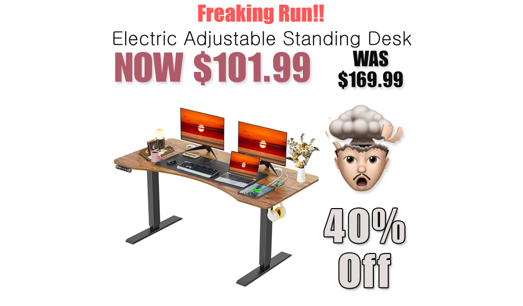 Electric Adjustable Standing Desk Only $101.99 Shipped on Amazon (Regularly $169.99)