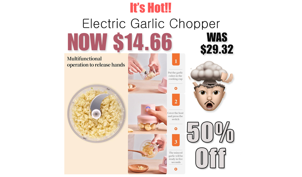 Electric Garlic Chopper Just $14.66 on Amazon (Reg. $29.32)