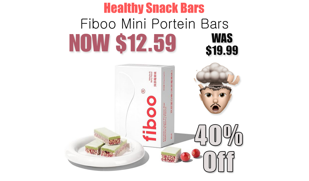 Fiboo Mini Portein Bars Only $12.59 on Amazon (Regularly $19.99)