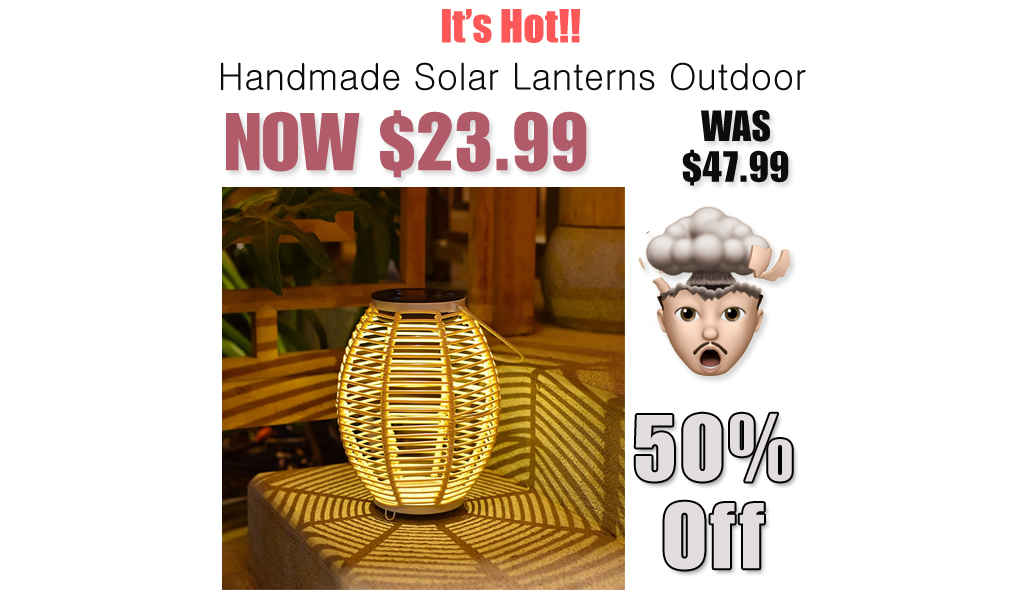 Handmade Solar Lanterns Outdoor Just $23.99 on Amazon (Reg. $47.99)