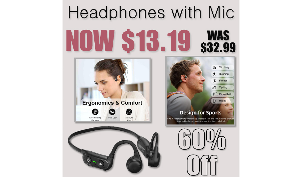 Headphones with Mic Only $13.19 Shipped on Amazon (Regularly $32.99)