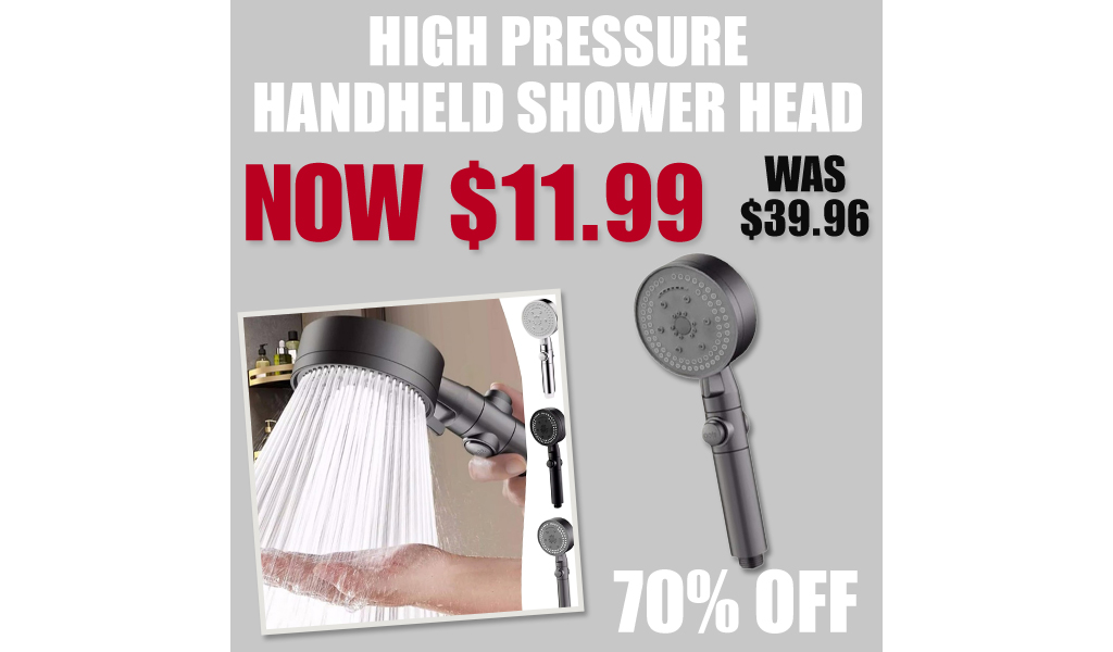 High Pressure Handheld Shower Head Only $11.99 Shipped on Amazon (Regularly $39.96)