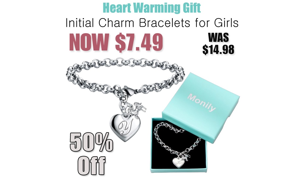 Initial Charm Bracelets for Girls Only $7.49 on Amazon (Regularly $14.98)