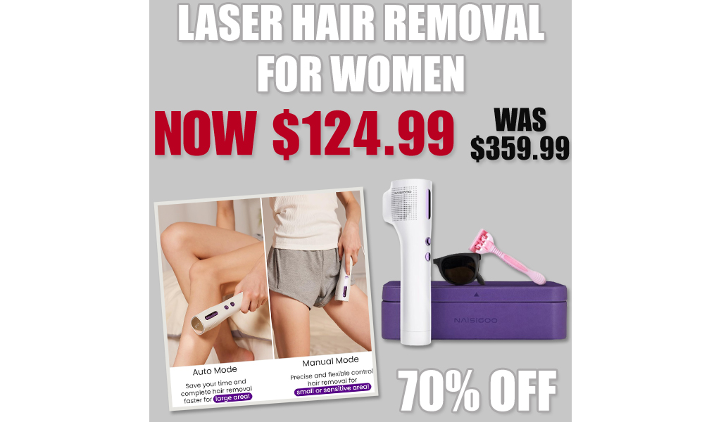 Laser Hair Removal for Women Only $124.99 Shipped on Amazon (Regularly $359.99)