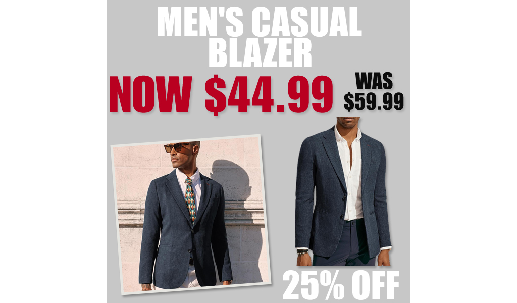 Men's Casual Blazer Only $44.99 Shipped on Amazon (Regularly $59.99)