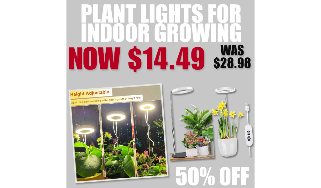 Plant Lights For Indoor Growing Only $14.49 Shipped on Amazon (Regularly $28.98)