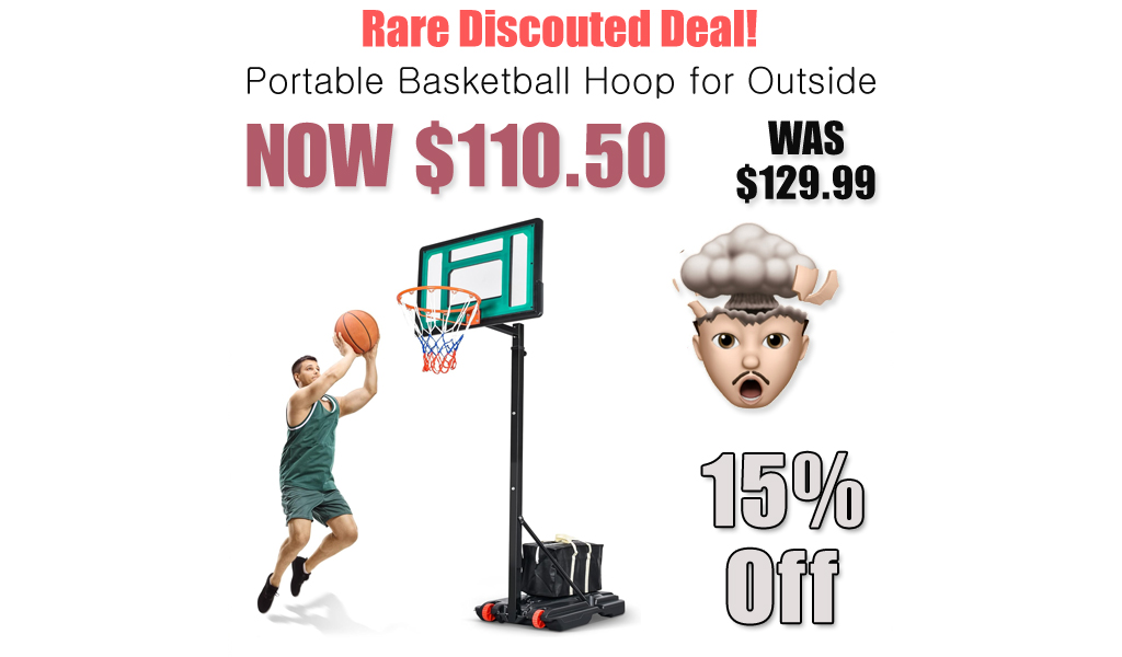 Portable Basketball Hoop for Outside Only $110.50 Shipped on Amazon (Regularly $129.99)