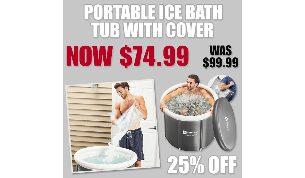 Portable Ice Bath Tub with Cover Only $74.99 Shipped on Amazon (Regularly $99.99)