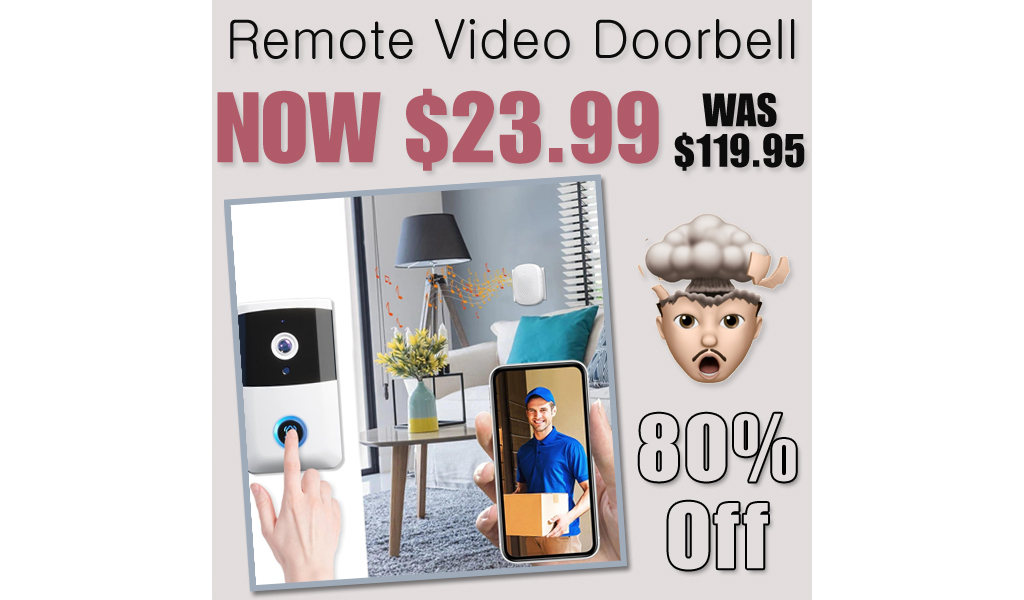 Remote Video Doorbell Only $23.99 Shipped on Amazon (Regularly $119.95)