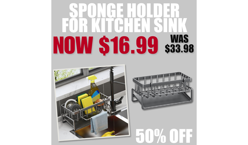 Sponge Holder for Kitchen Sink Only $16.99 Shipped on Amazon (Regularly $33.98)