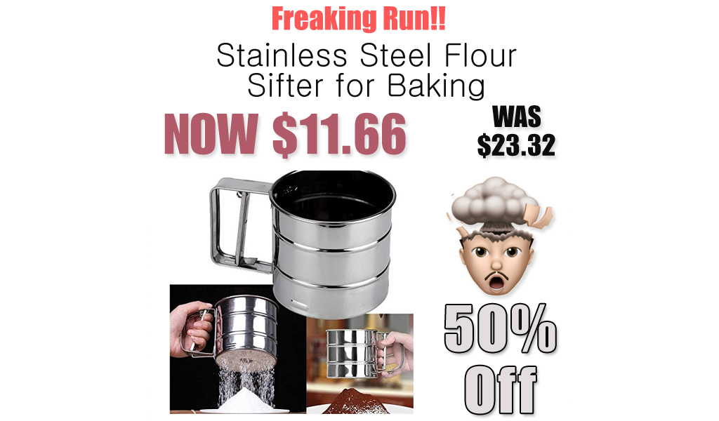 Stainless Steel Flour Sifter for Baking Only $11.66 Shipped on Amazon (Regularly $23.32)