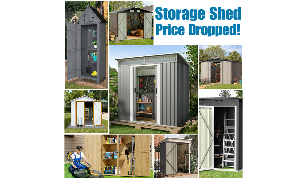 Storage Sheds - Price Dropped