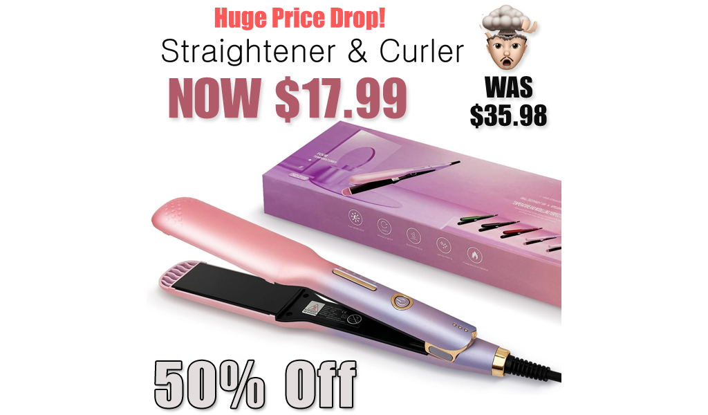 Straightener and Curler Only $17.99 Shipped on Amazon (Regularly $35.98)