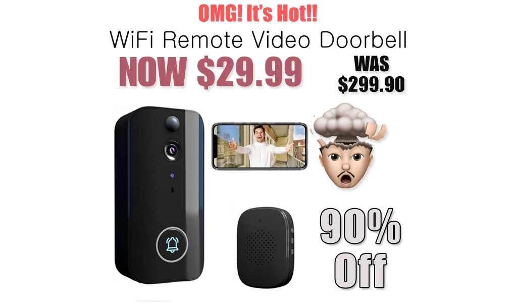 WiFi Remote Video Doorbell Just $29.99 on Amazon (Reg. $299.90)