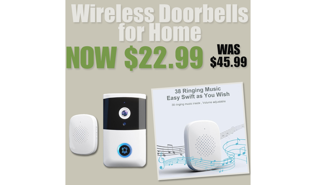 Wireless Doorbells for Home Only $22.99 Shipped on Amazon (Regularly $45.99)