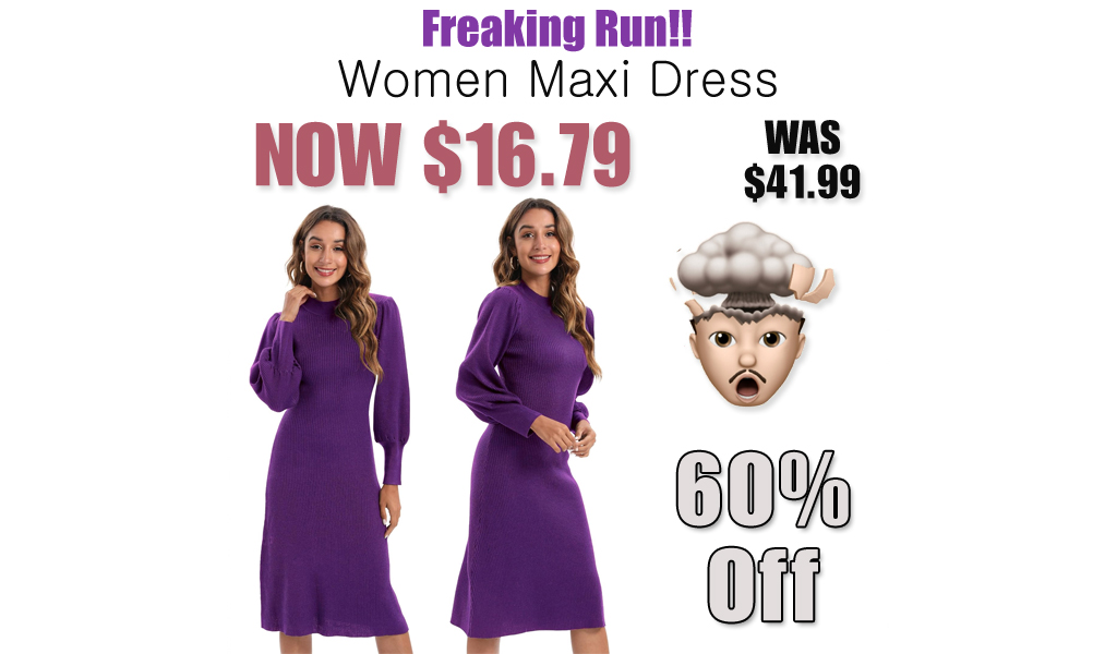 Women Maxi Dress Just $16.79 on Amazon (Reg. $41.99)