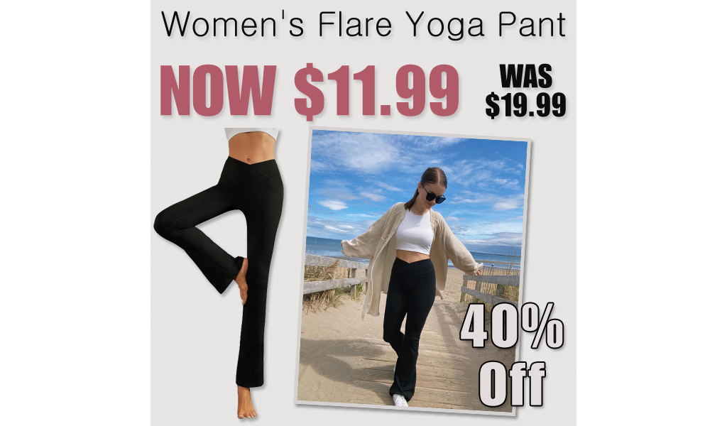 Women's Flare Yoga Pant Only $11.99 Shipped on Amazon (Regularly $19.99)