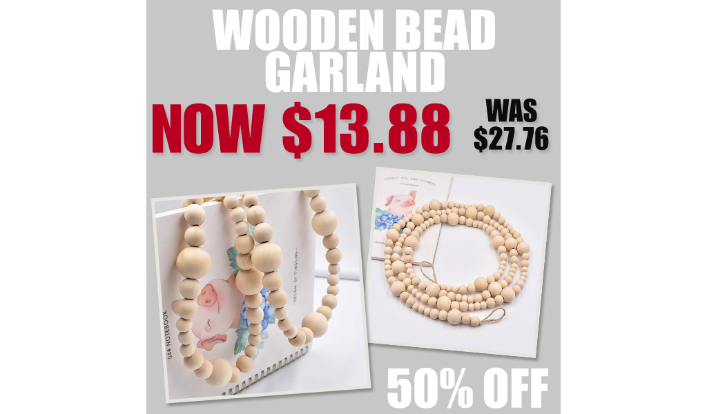 Wooden Bead Garland Only $13.88 Shipped on Amazon (Regularly $27.76)