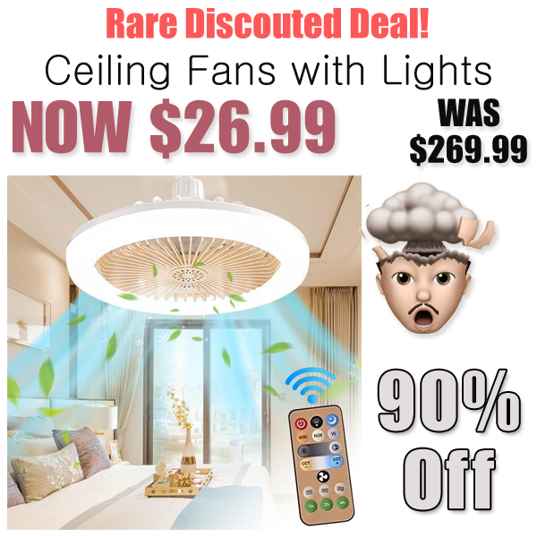 Ceiling Fans with Lights Only $26.99 Shipped on Amazon (Regularly $269.99)