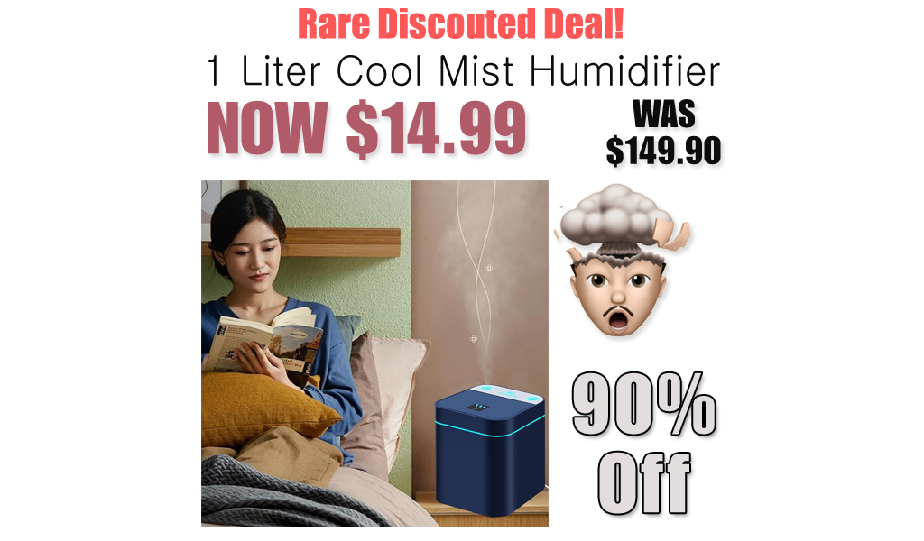 1 Liter Cool Mist Humidifier Just $14.99 on Amazon (Reg. $149.90)